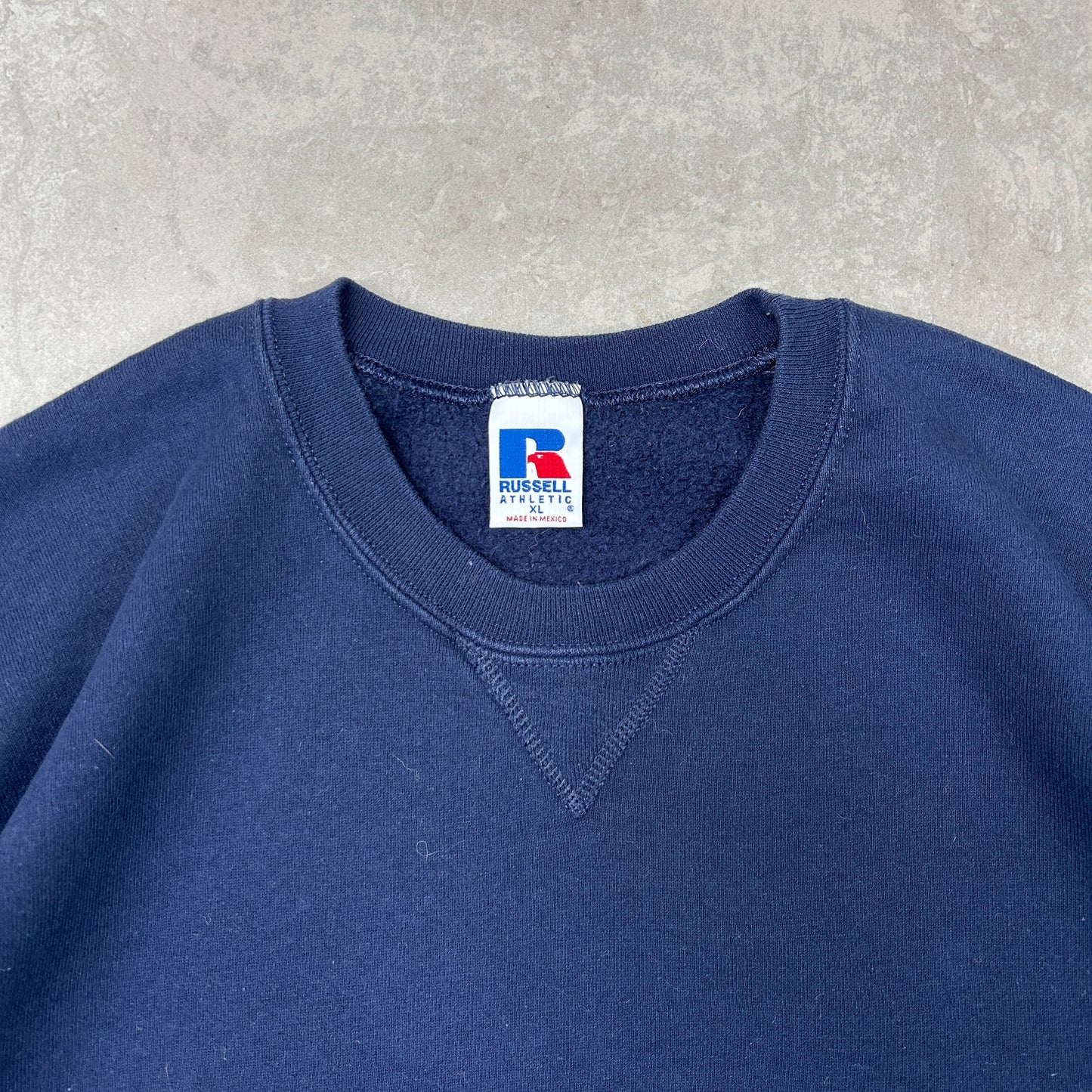 Vintage 90s Russell Athletic Boxy Fit Blank Sweatshirt - XL