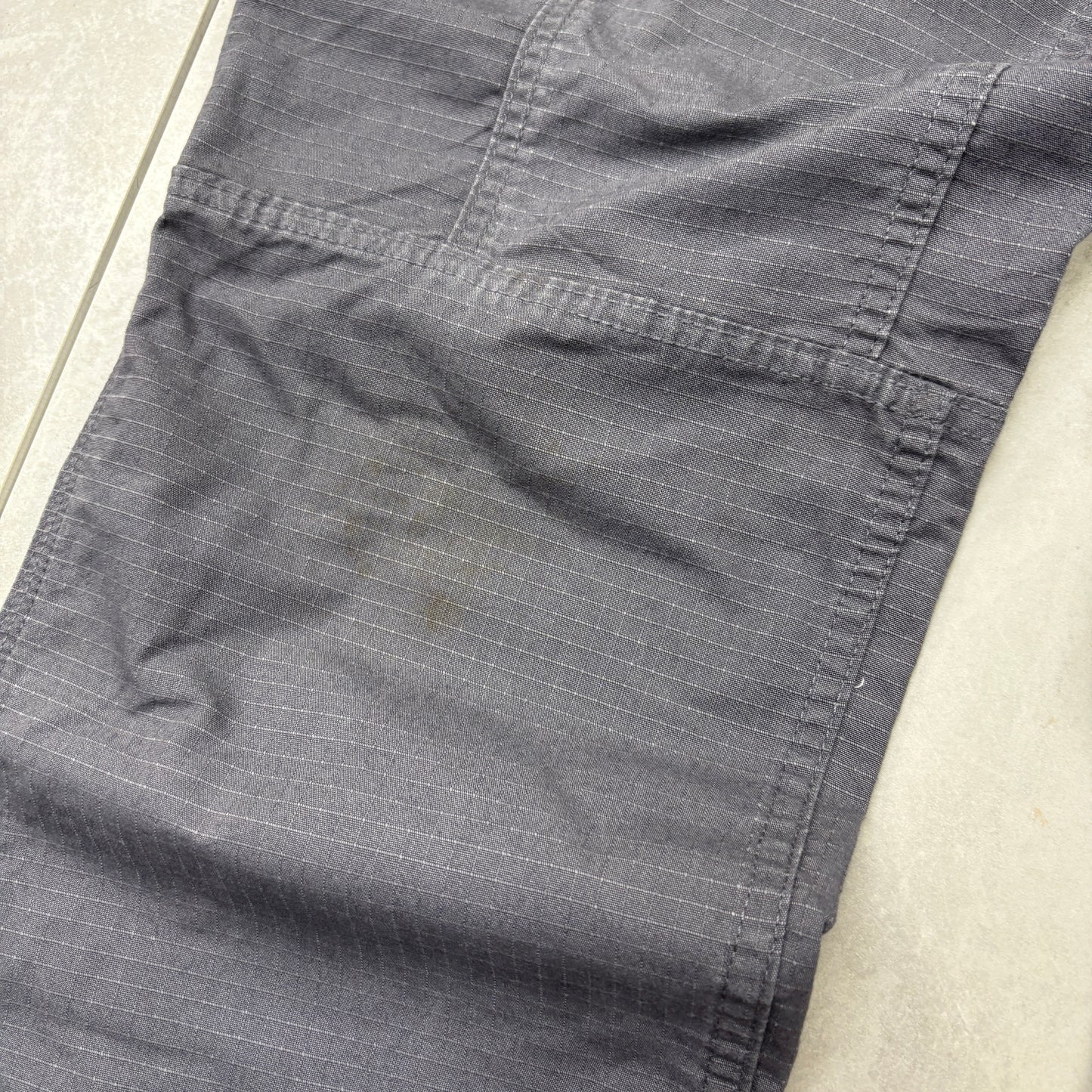 Vintage Carhartt Grey Workwear Cargo Baggy Trousers - 36