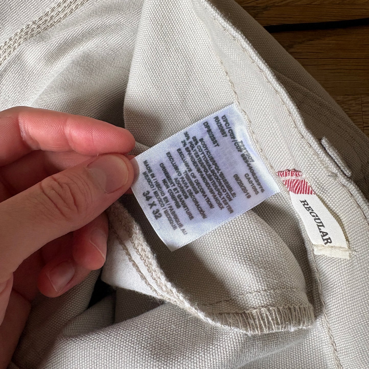 Vintage Dickies White Cream Workwear Carpenter Baggy Trousers - 34R