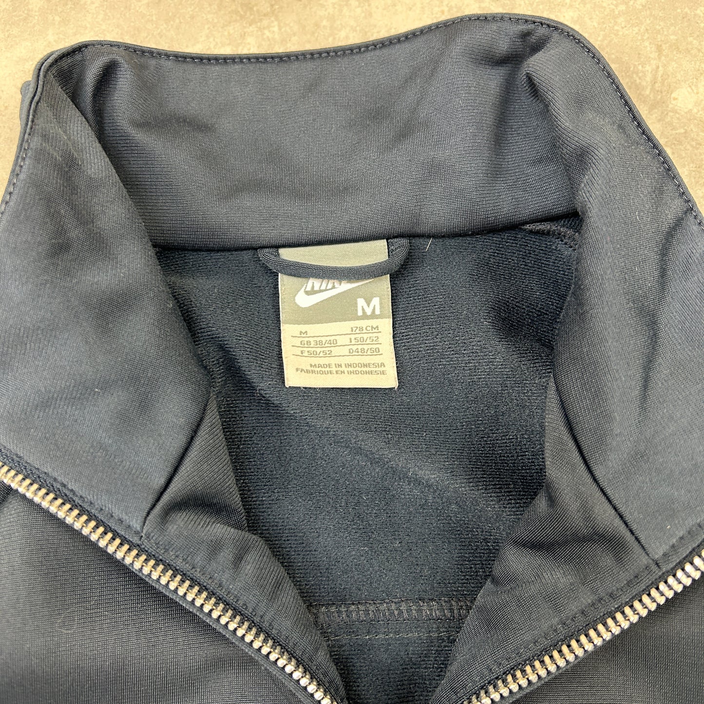 Vintage Nike Navy Tracksuit Track Shell Windbreaker Jacket - M