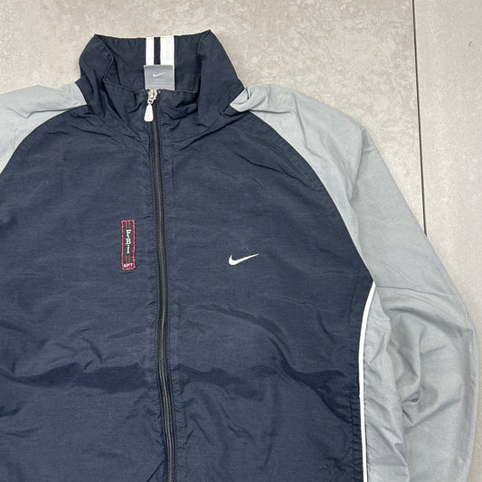 Vintage Nike Black Tracksuit Track Shell Windbreaker Jacket - M