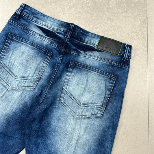 Vintage GS115 Hip Hop Blue Shorts Jorts - 35