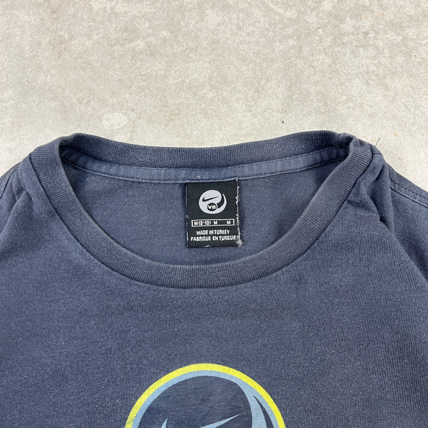 Vintage Nike Swoosh Womens Navy T-Shirt - Size 10