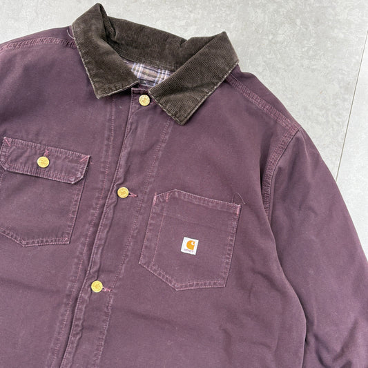 Vintage Carhartt Chore Michigan Purple Womens Workwear Jacket - XXL