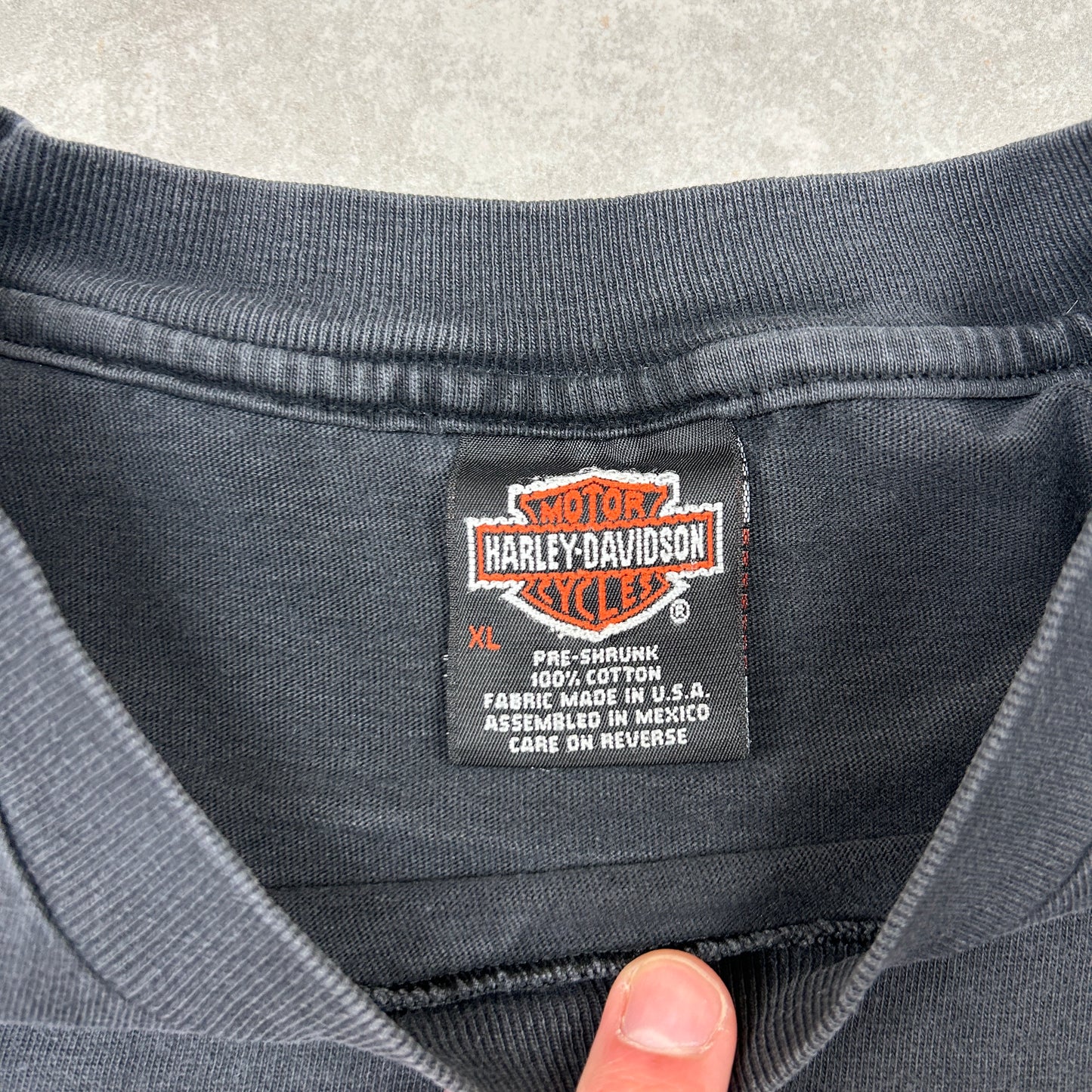 Vintage 1998 Harley Davidson Single Stitch Black Graphic T-Shirt - L
