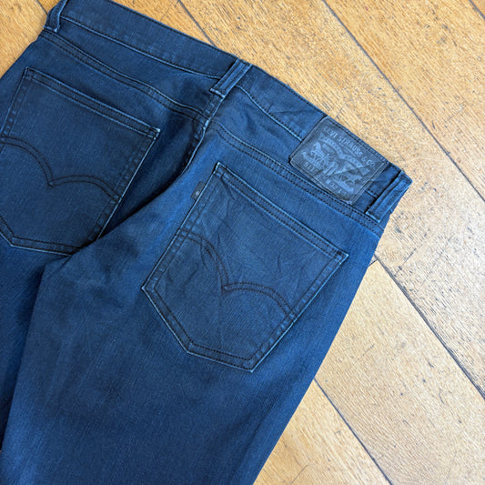 Vintage Levis 511 Slim Dark Blue Denim Jeans - 32