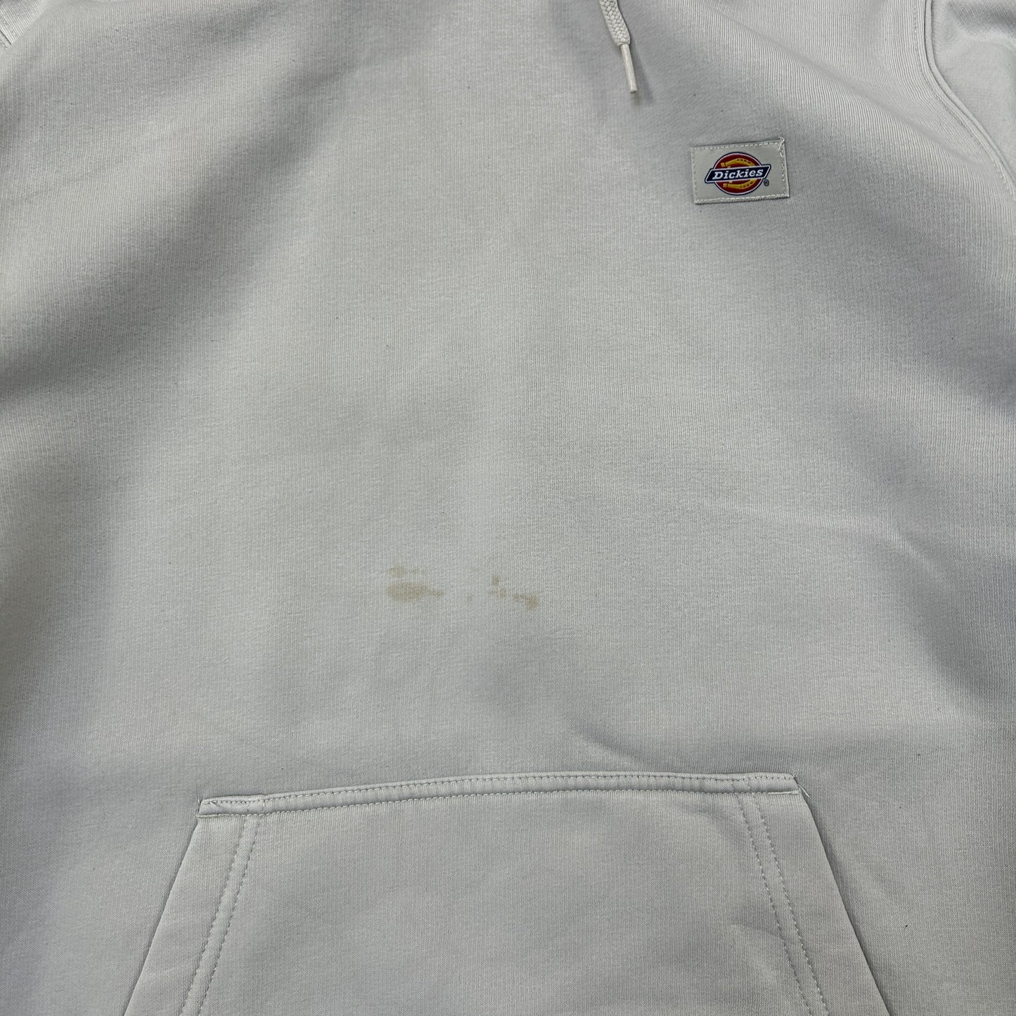 Vintage Dickies Cream Embroidered Hoodie Sweatshirt - M