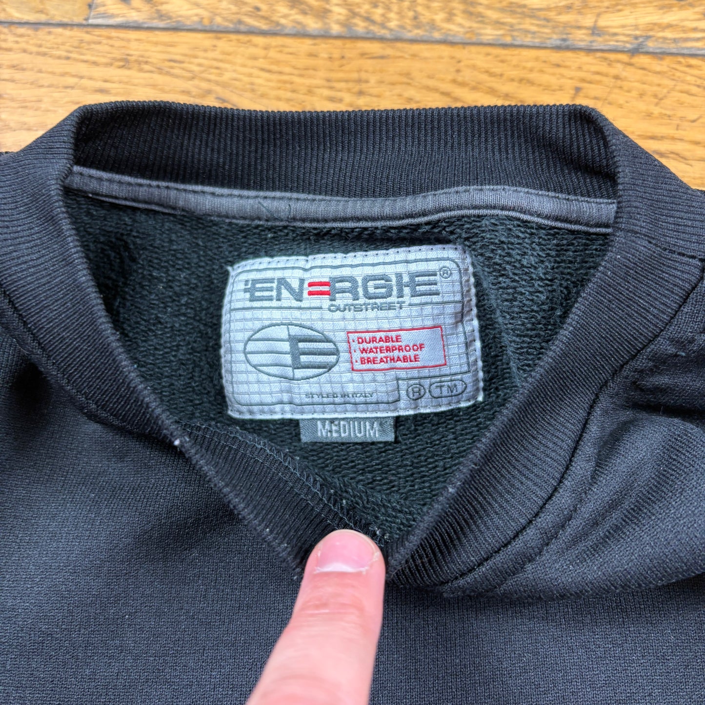 Vintage Energie Skate Black Sweatshirt - M