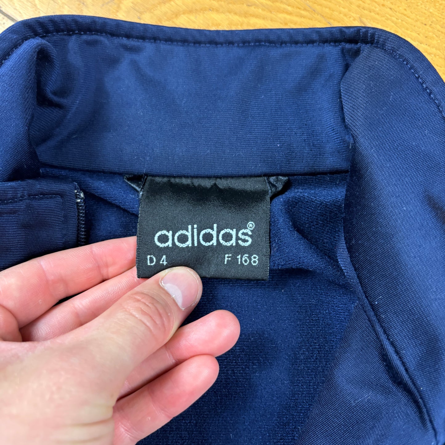 Vintage 80s Adidas Navy Tracksuit Track Shell Windbreaker Jacket - M
