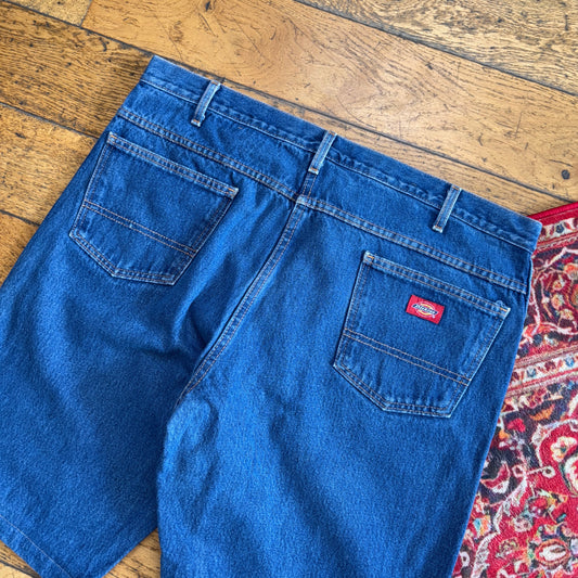 Vintage Dickies Workwear Carpenter Blue Baggy Shorts - 40