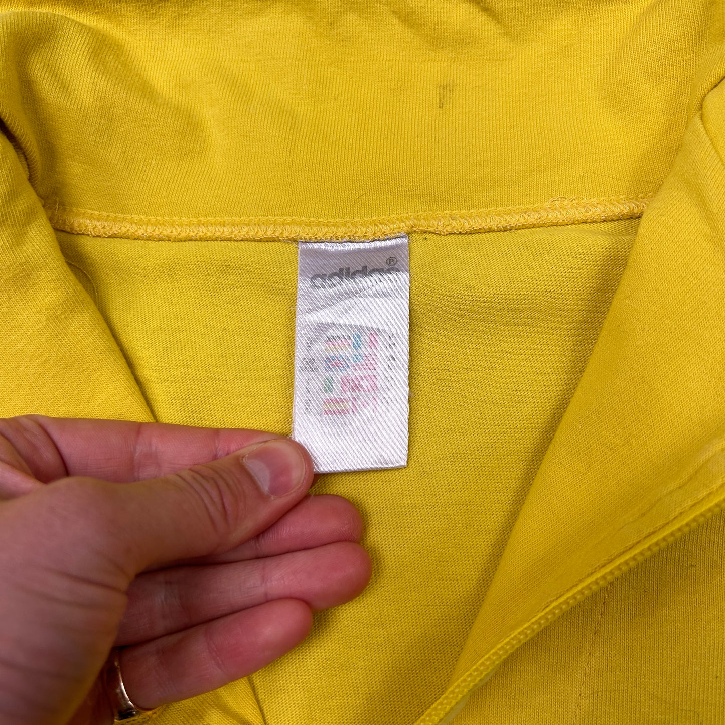 Vintage Adidas Yellow Tracksuit Track Shell Windbreaker Jacket - S