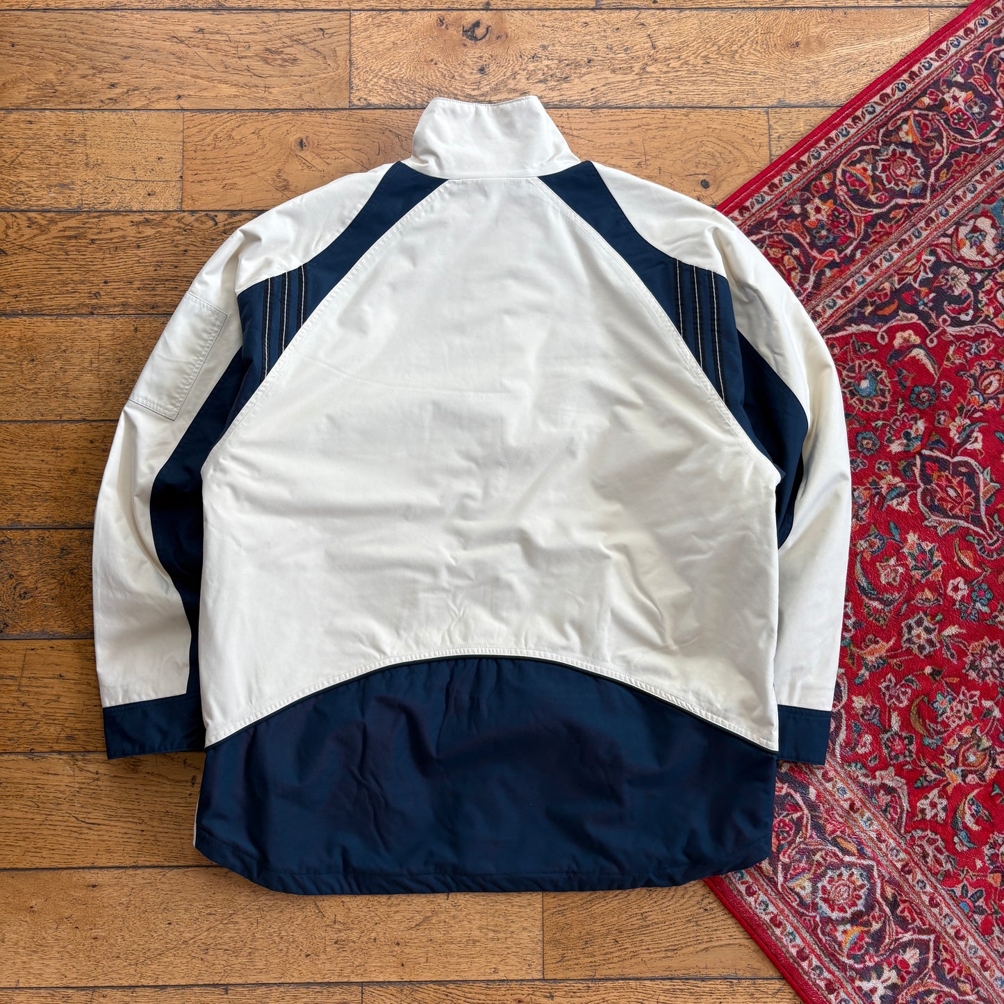 Vintage 90s Adidas Cream Technical Ski Snow Jacket - XL