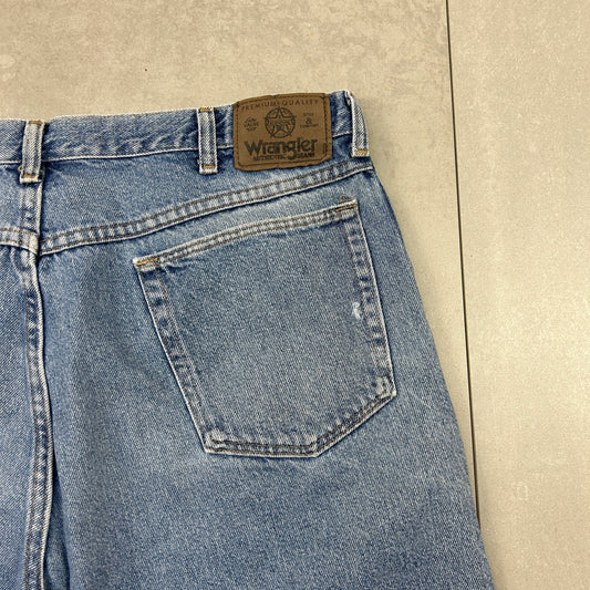 Vintage Wrangler Denim Carpenter Baggy Shorts - 38