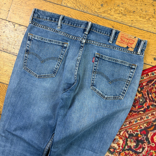 Vintage Levis Slim Straight Blue Denim Jeans - 36