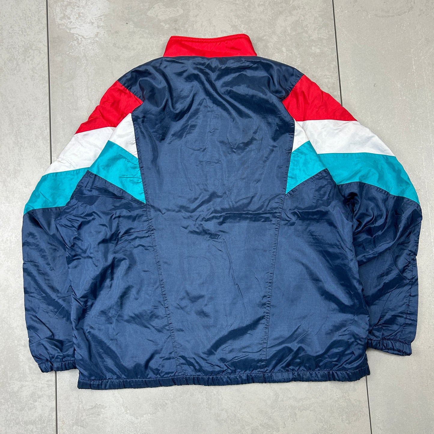 Vintage 80s Adidas Navy Tracksuit Track Shell Windbreaker Jacket - L