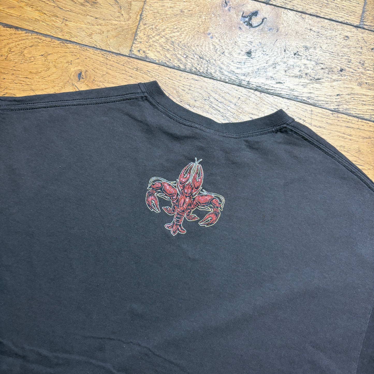 Vintage Funny Brown Lobster Graphic T-Shirt - XL