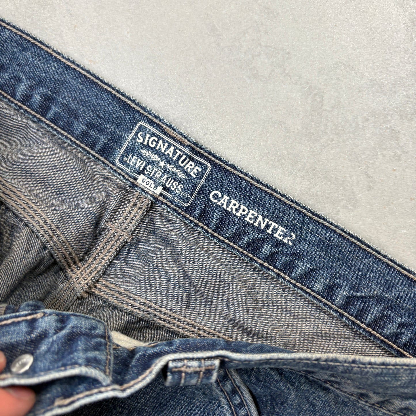 Vintage Levis Carpenter Baggy Blue Denim Jeans - 34