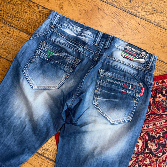 Vintage Blue Denim Shorts - 36