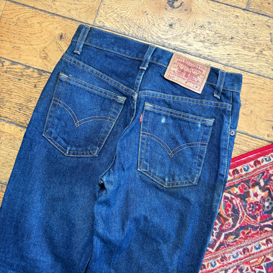 Vintage Levis 517 Bootcut Womens Blue Denim Jeans - Size 8