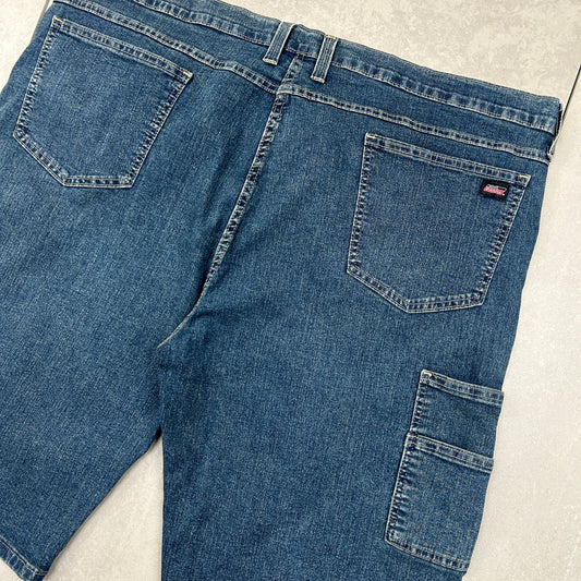 Vintage Dickies Workwear Carpenter Blue Baggy Shorts - 44