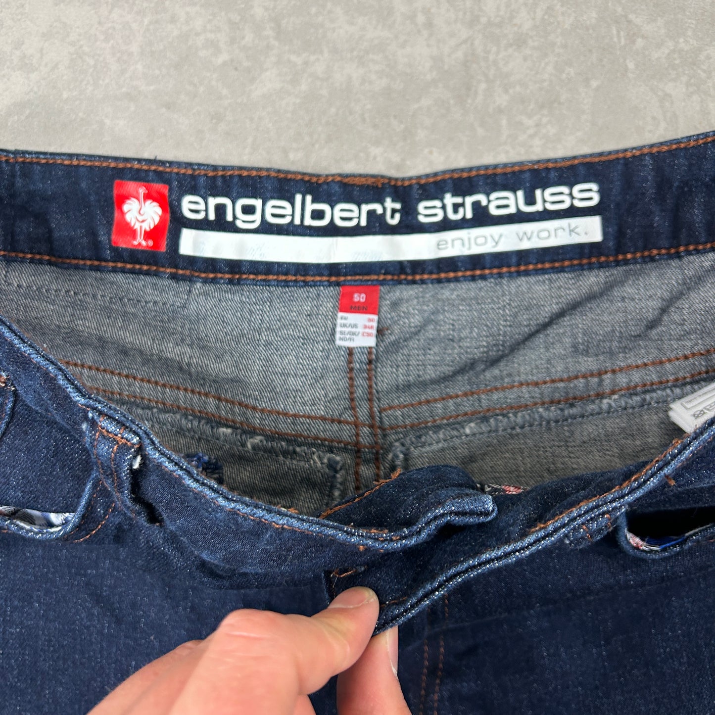 Vintage Hip Hop Carpenter Blue Jeans - 34