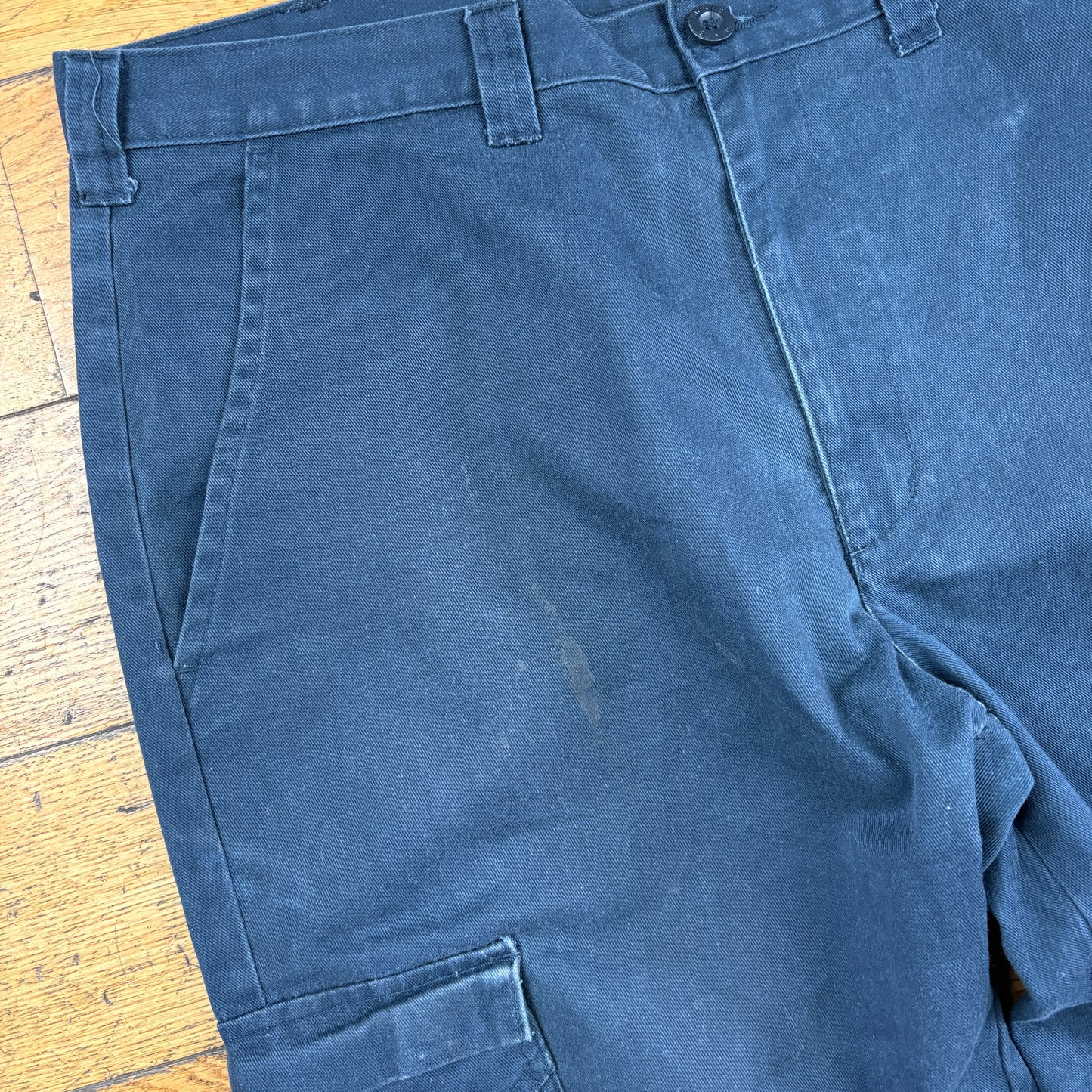 Vintage Dickies 874 Navy Cargo Skate Trousers - 36