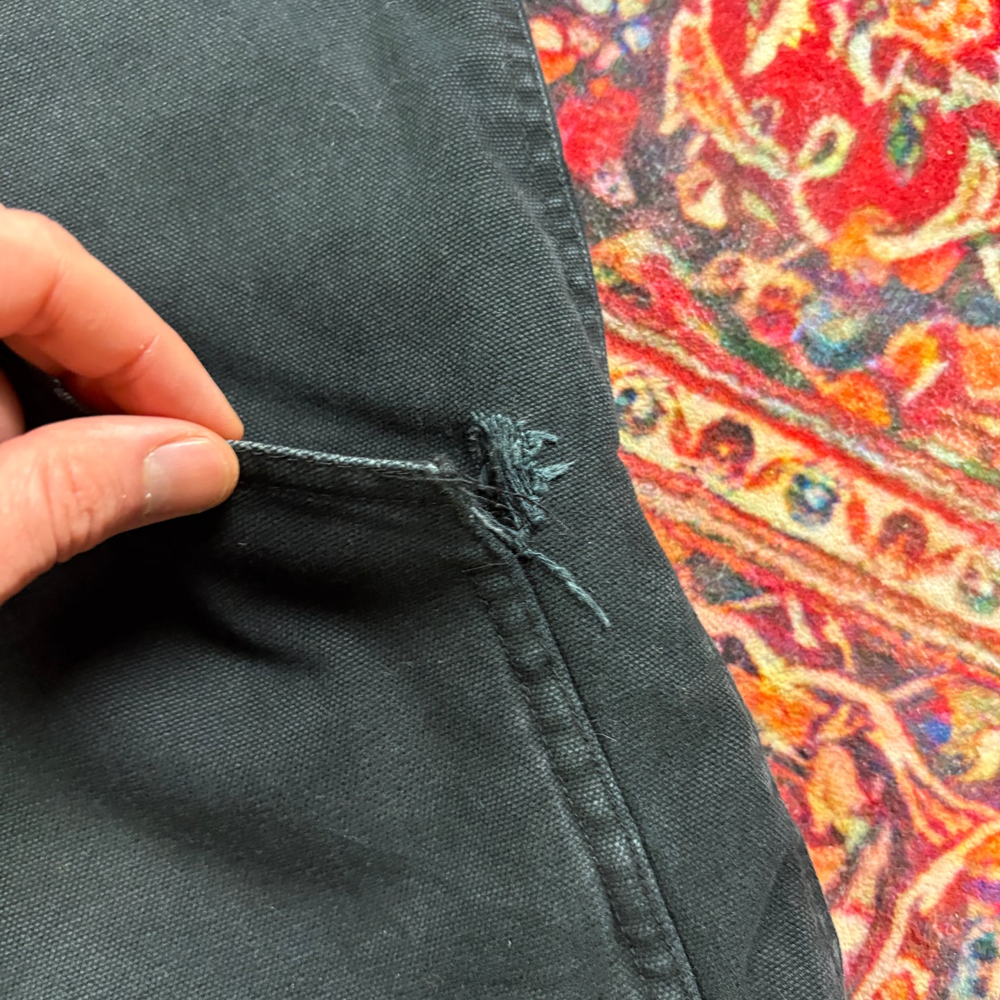 Vintage Black Gilet Vest Workwear Carhartt Style Jacket - S