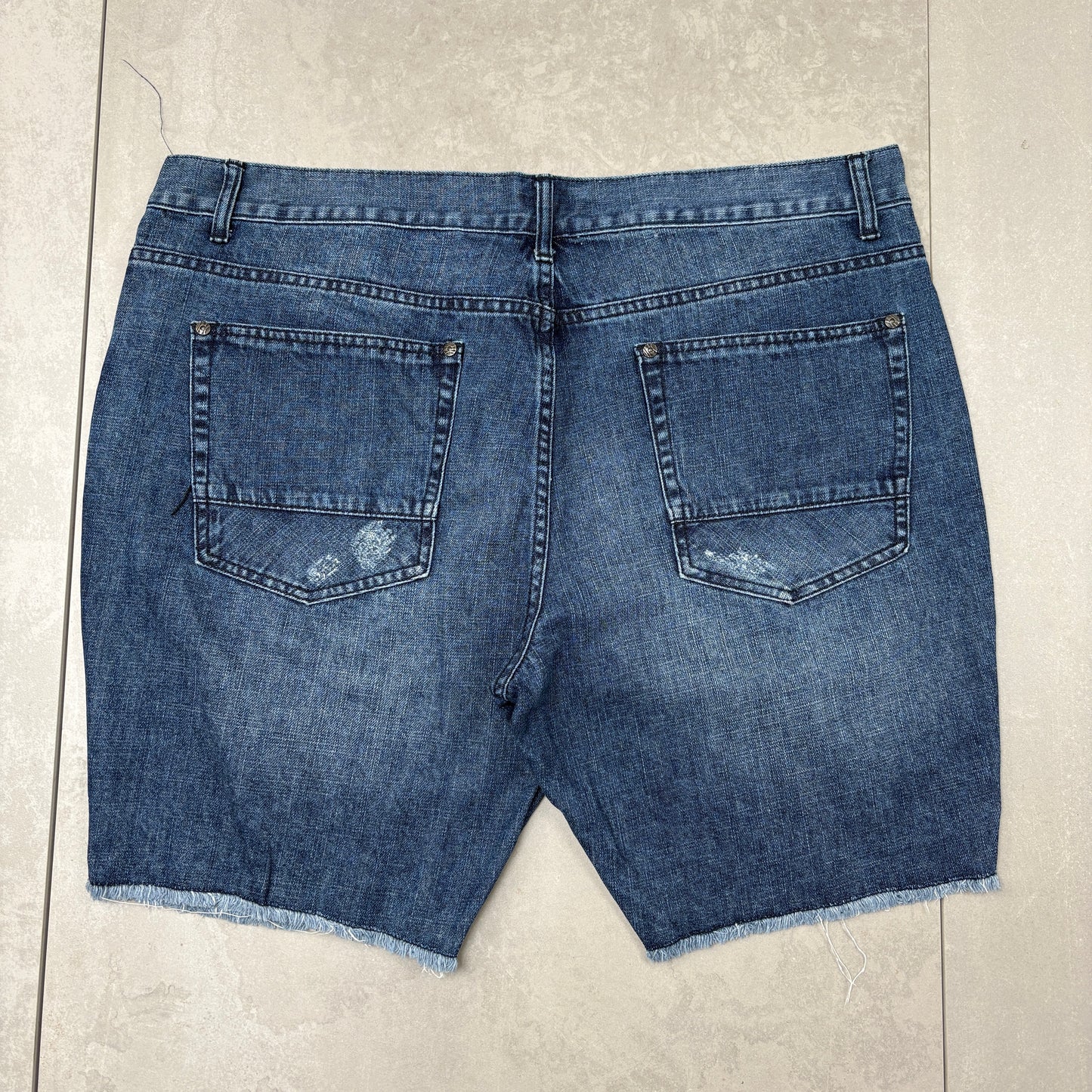 Vintage Hip Hop Blue Baggy Shorts Jorts - 42