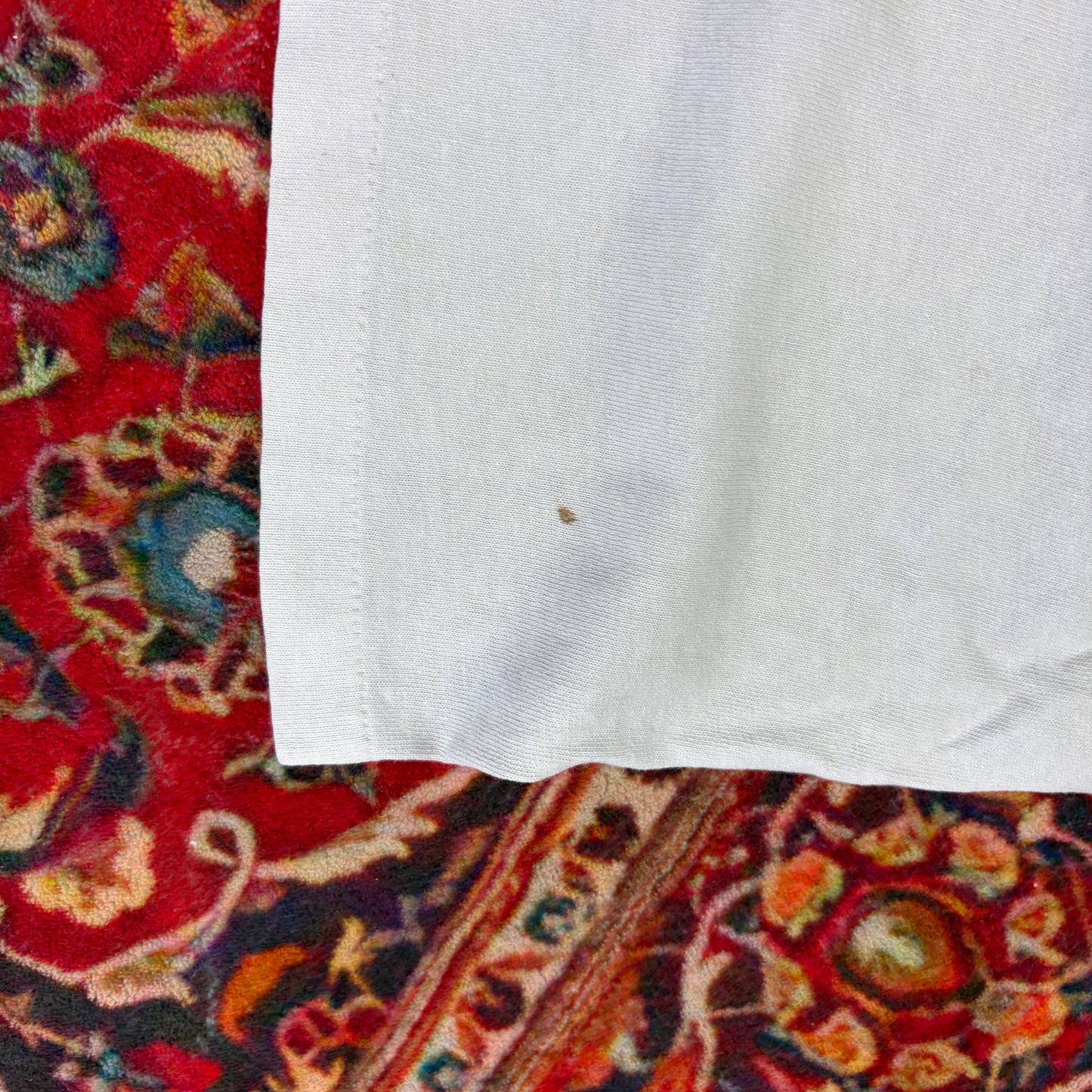 Vintage 90s Funny White Single Stitch Graphic T-Shirt - XL