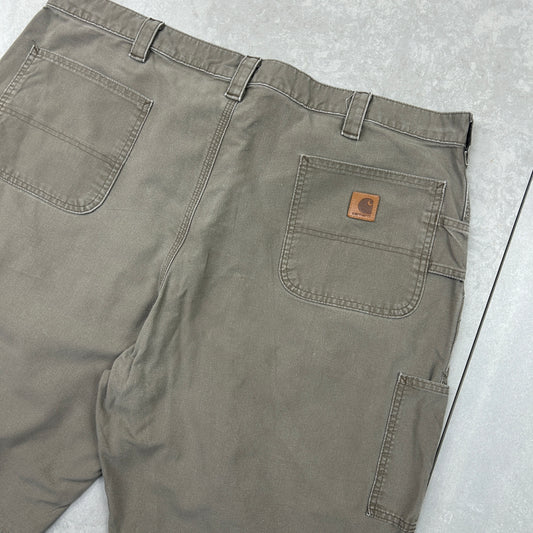 Vintage Carhartt Workwear Baggy Khaki Carpenter Shorts - 44