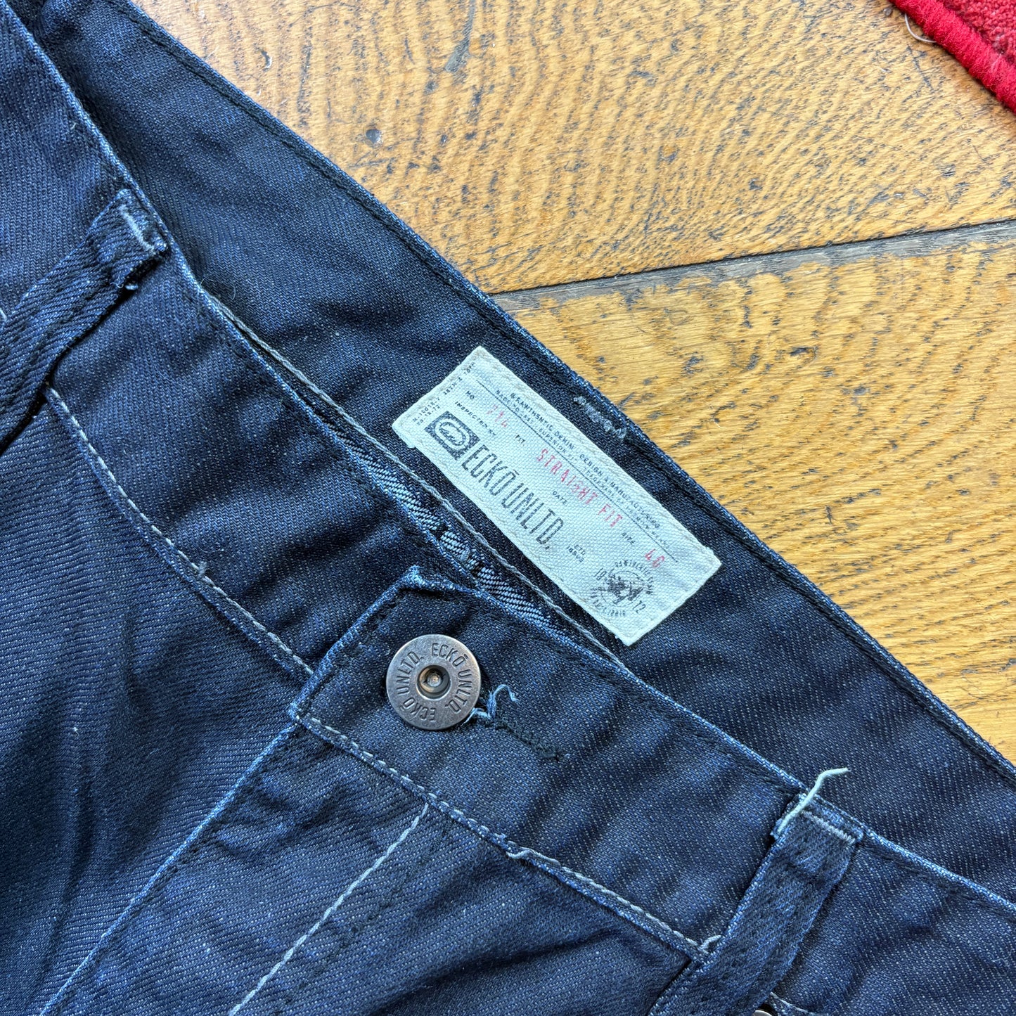 Vintage Ecko Unltd Blue Embroidered Y2K Hip Hop Straight Jeans - 42