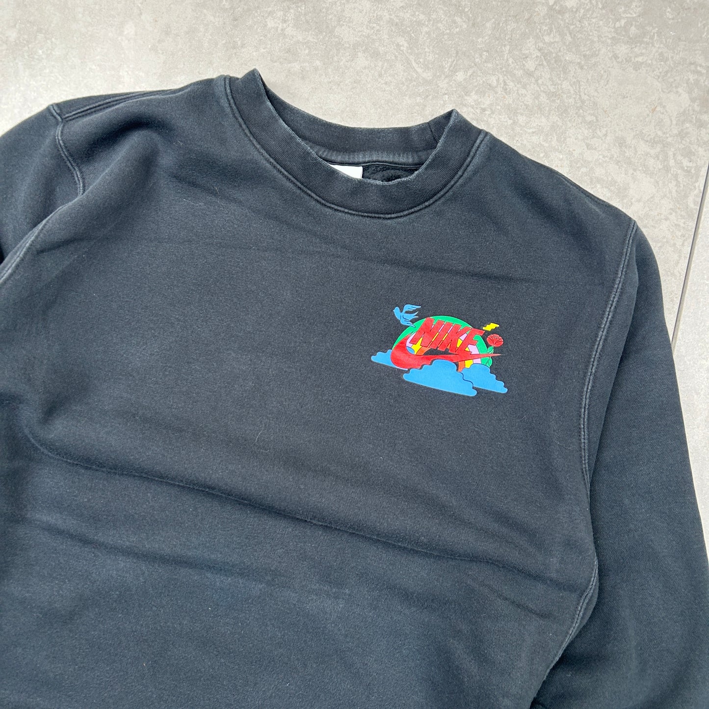 Vintage Nike Have a Nike Day Graphic Black Sweatshirt - S