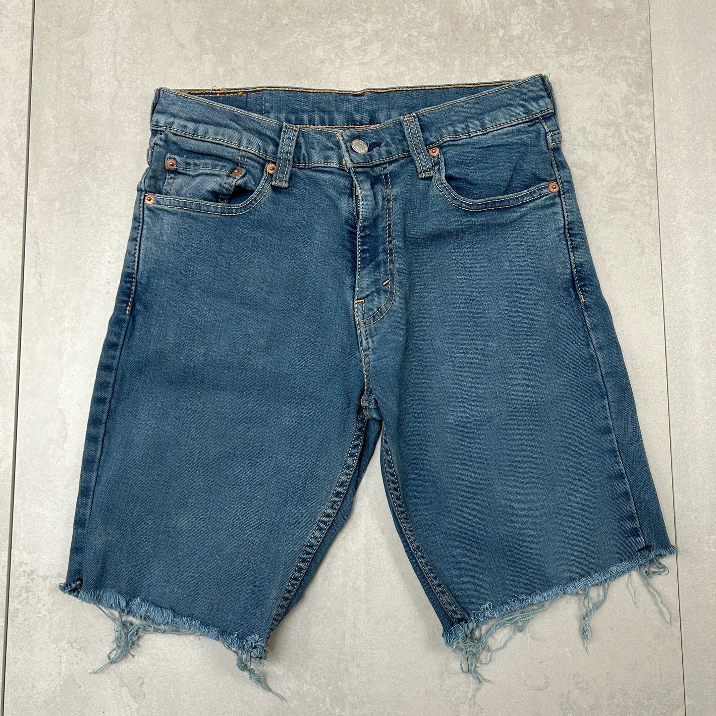 Vintage Levis 511 Blue Denim Shorts - 30
