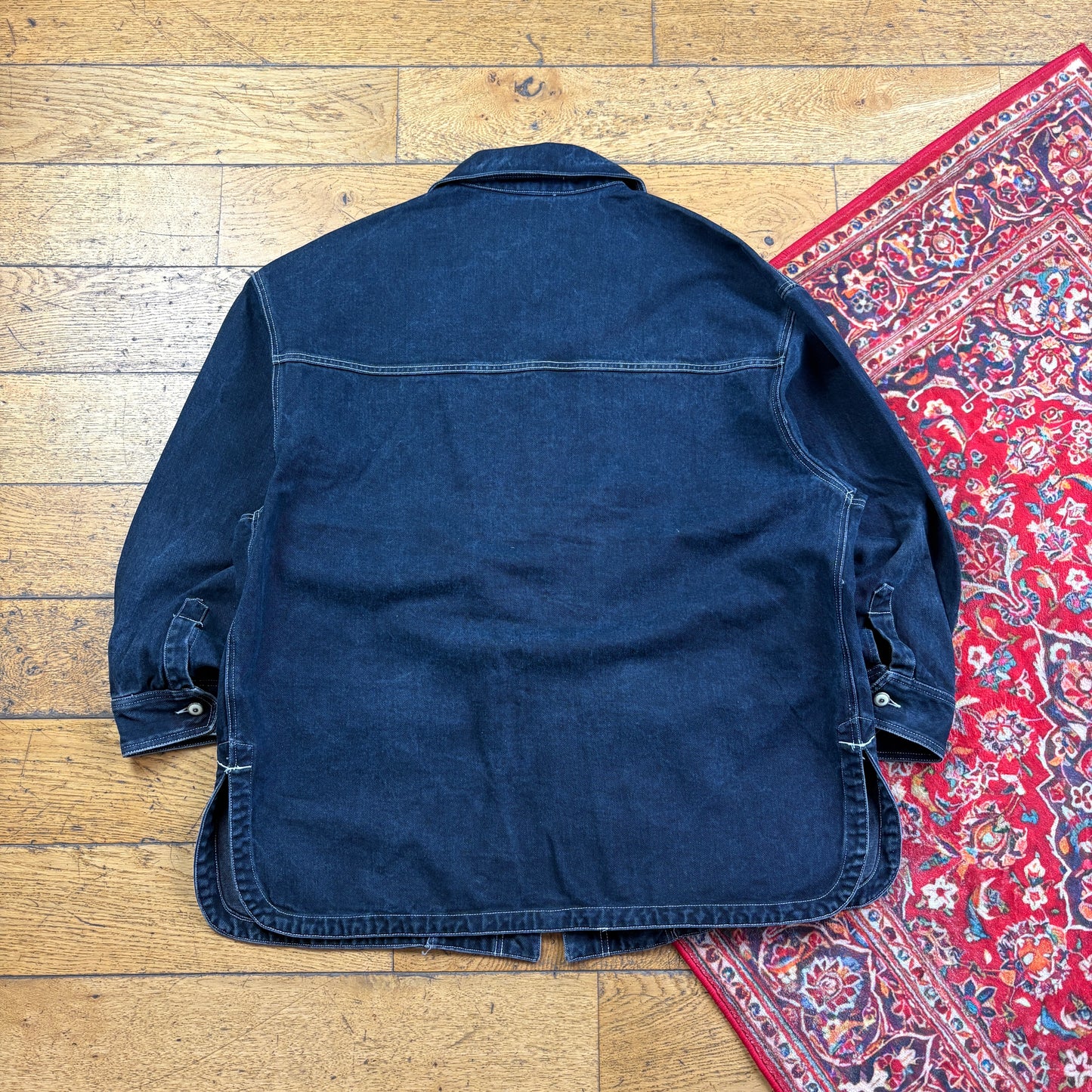 Vintage Navy Heavyweight Denim Jacket - XL