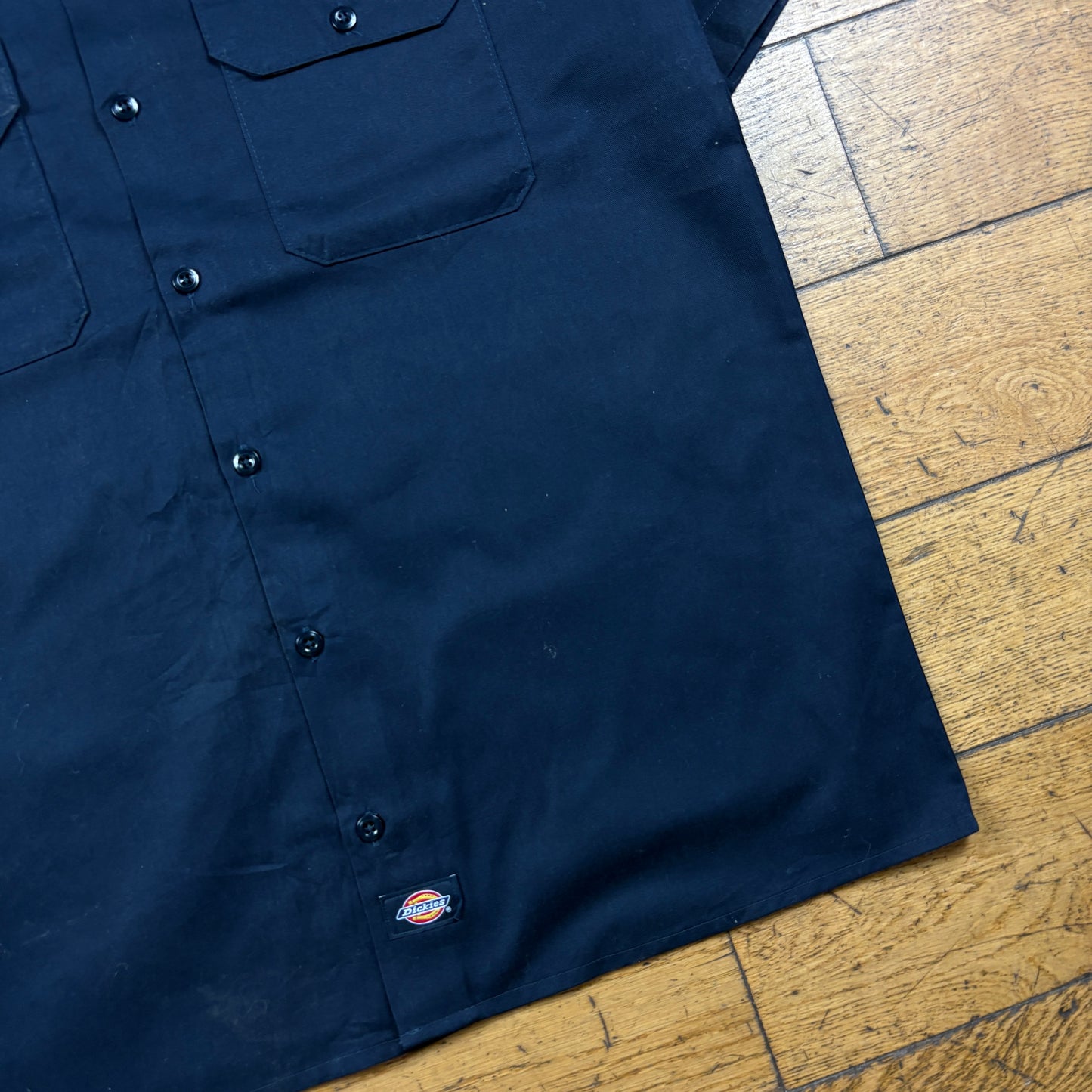 Vintage Dickies Black Workwear Short Sleeve Shirt - M