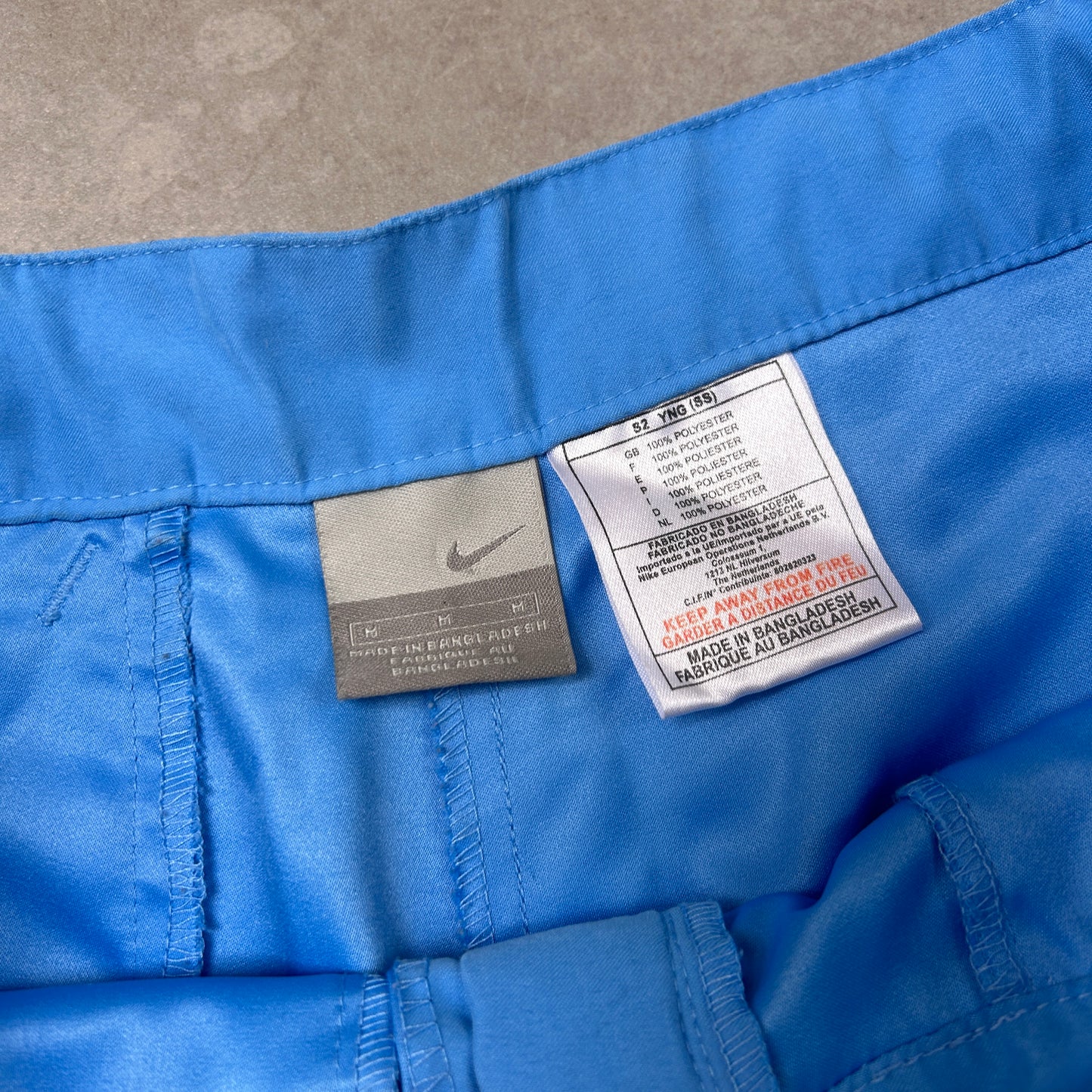 Vintage Nike Womens Blue Baggy Tracksuit Track Pants Bottoms - Size 10