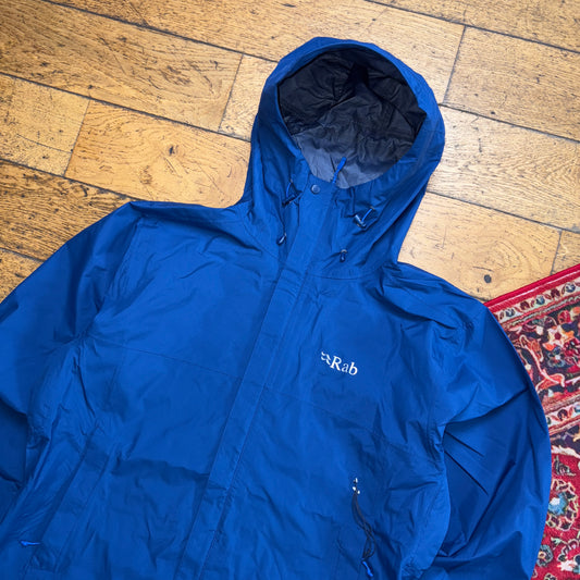Vintage Rab Pertex Blue Hiking Technical Gorpcore Waterproof Jacket Coat - L