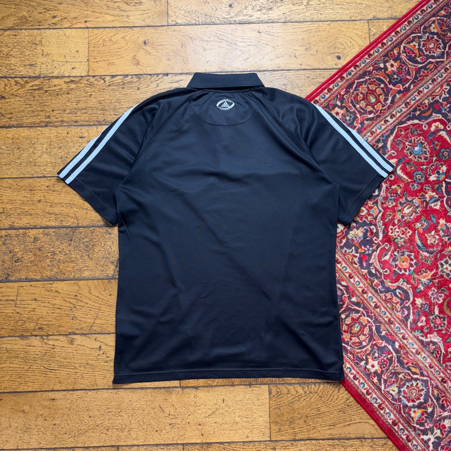 Vintage Adidas All Blacks Rugby Polo Training Top - S