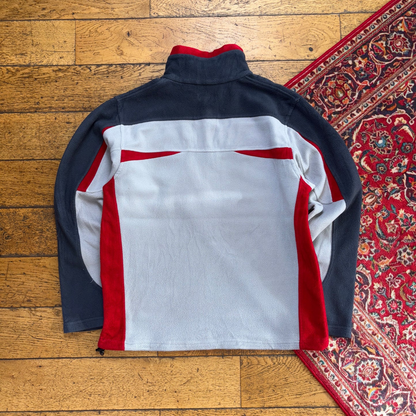 Vintage 90s Sergio Tacchini Grey Fleece Embroidered Sweatshirt - M