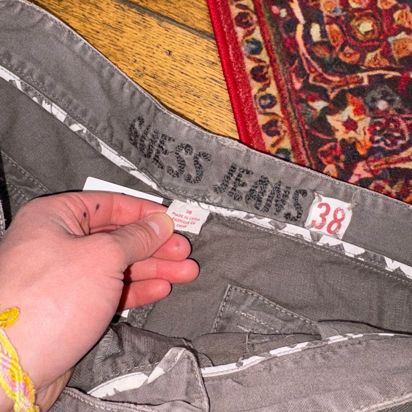 Vintage Guess Grey Cargo Hip Hop Baggy Shorts Jorts - 40