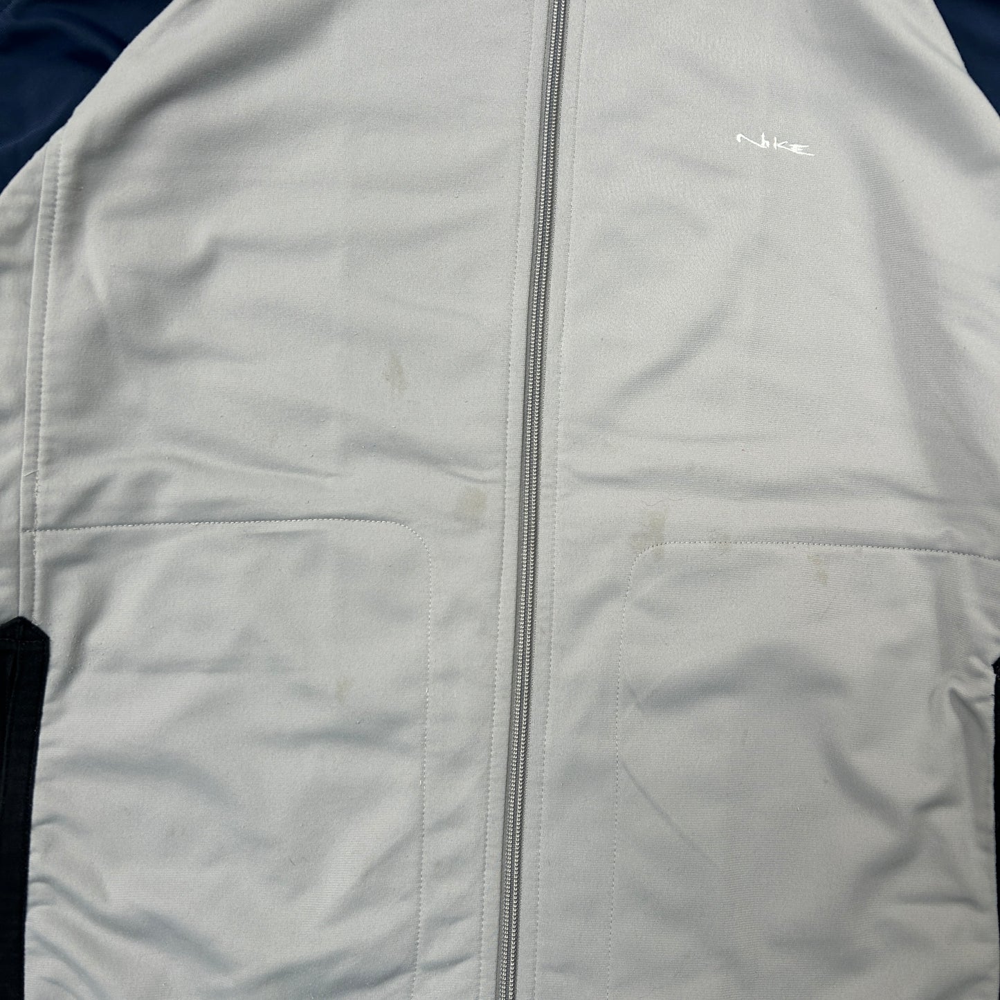 Vintage Nike Grey Tracksuit Track Shell Windbreaker Jacket - L