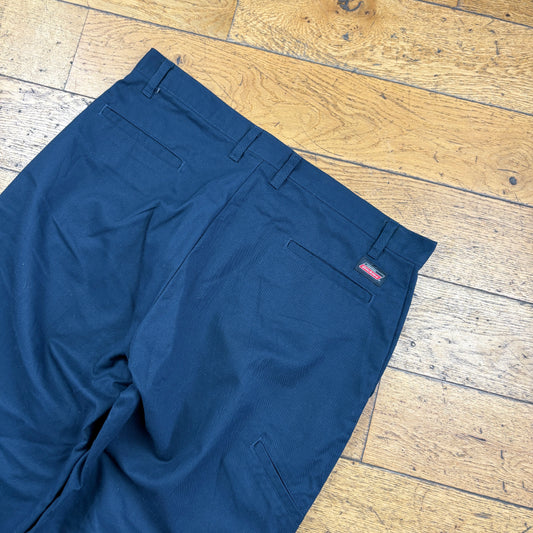 Vintage Dickies 874 Navy Baggy Skate Trousers - 36