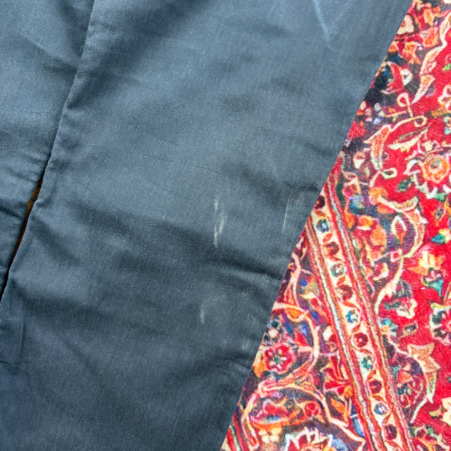 Vintage Dickies Faded Black Workwear Carpenter Baggy Trousers - 34