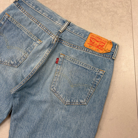 Vintage Levis 501 Blue Denim Shorts - 32