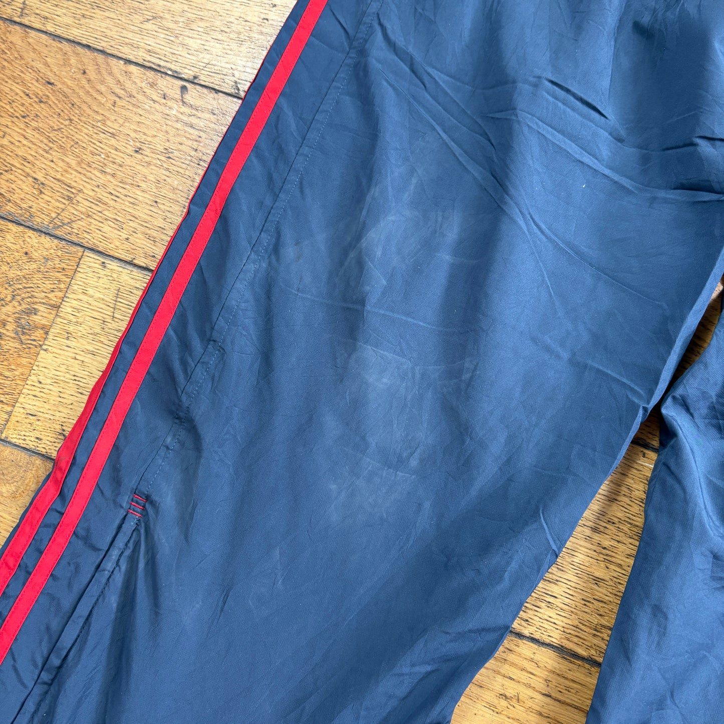 Vintage Adidas Grey Baggy Tracksuit Sweatpants Track Pants Bottoms - L