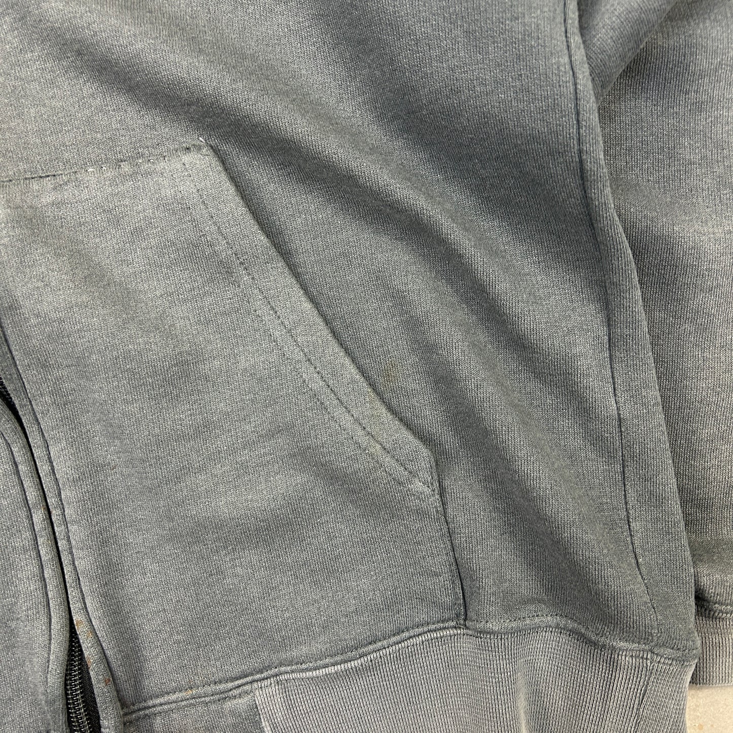 Vintage 00s Energie Skatewear Grey Embroidered Zip Hoodie Sweatshirt - S