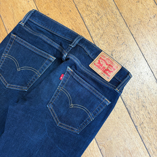 Vintage Levis 511 Slim Dark Blue Denim Jeans - 31