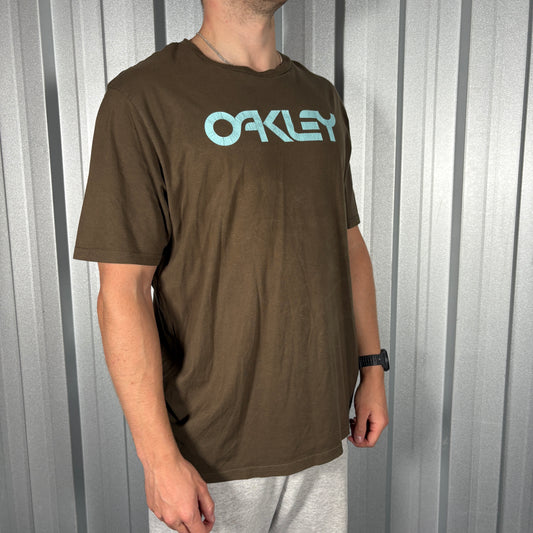 Oakley Brown Graphic T Shirt - XL