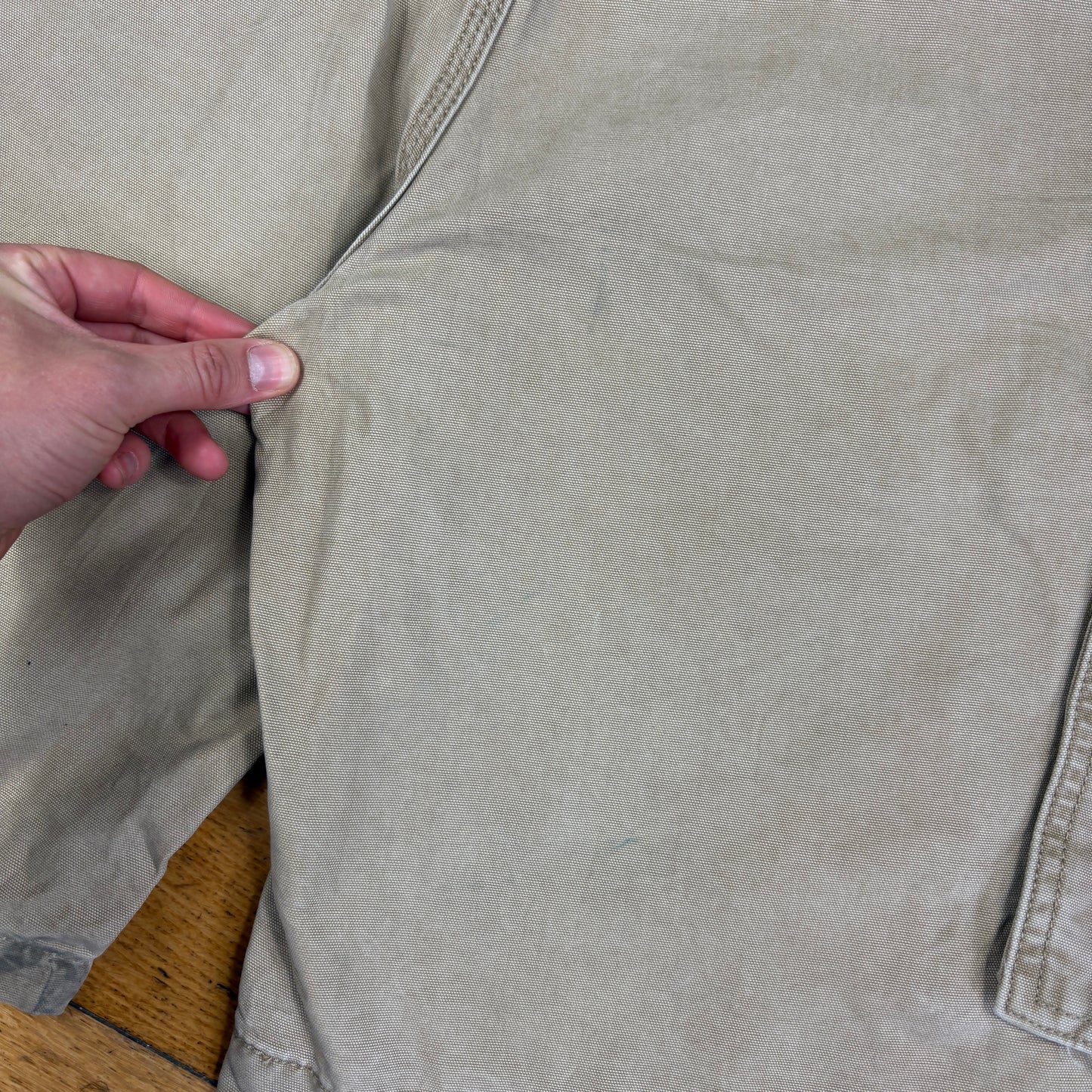 Vintage Carhartt Workwear Cream Baggy Carpenter Shorts - 38