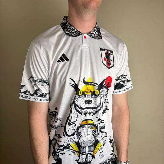 Adidas Japan Naruto Kurama White World Cup New with Tags Football Shirt - M